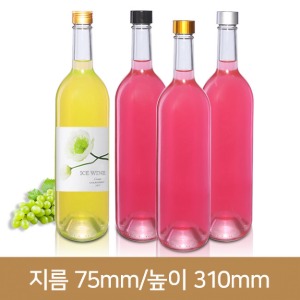 유리병 와인750ml (투명스크류) (A) 24개