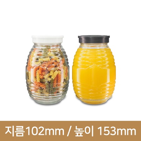 유리병 꿀병 [T플라스틱마개] 벌꿀750ml 45개 (70파이)